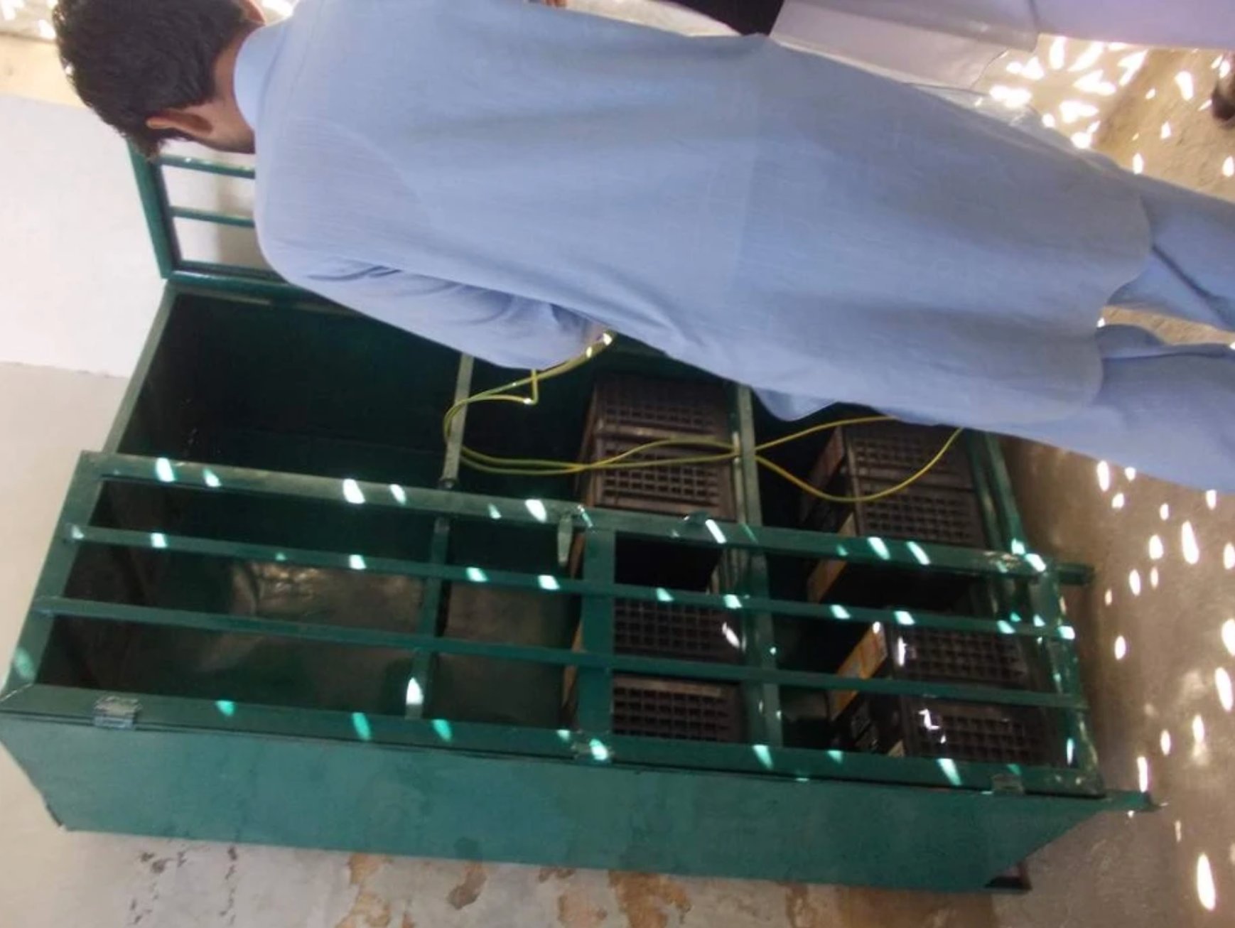 Battery box installation for solar power system